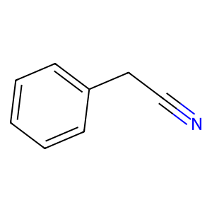 Structure of phenyl acetonitrile