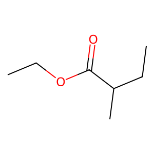 Structure of phenyl ethyl-2-methylbutyrate
