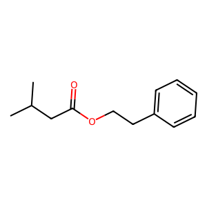 Structure of phenylethyl isovalerate