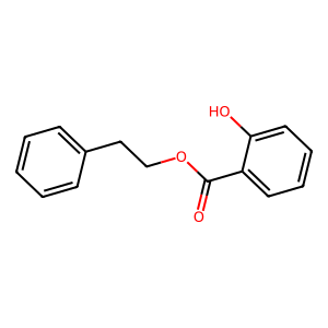 Structure of phenylethyl salicylate