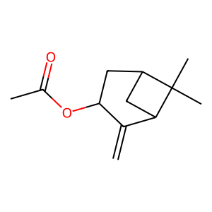 Structure of pinocarvyl acetate