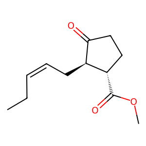 Structure of (z)-methyl jasmonate