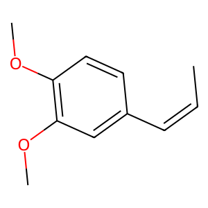 Structure of (z)-methylisoeugenol