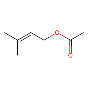 Structure of prenyl acetate