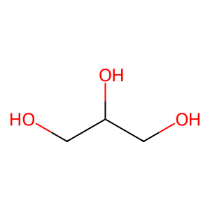 Structure of propane-1,2,3-triol