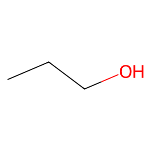 Structure of propanol