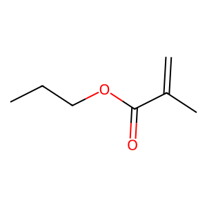 Structure of propyl methacrylate