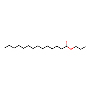 Structure of propyl tetradecanoate