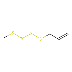 Structure of propyl-2-propenyl tetrasulfide