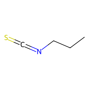 Structure of propyl-isothiocyanate
