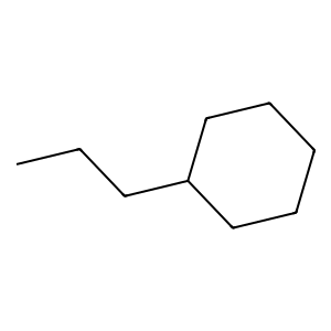 Structure of propylcyclohexane