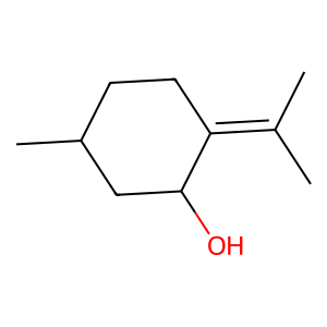 Structure of pulegol