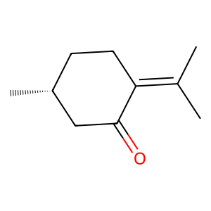 Structure of pulegone