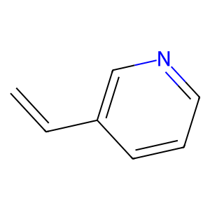Structure of pyridine, 3-ethenyl