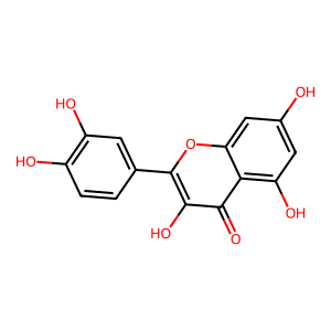 Structure of quercetin