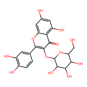 Structure of quercetin-o-hexoside