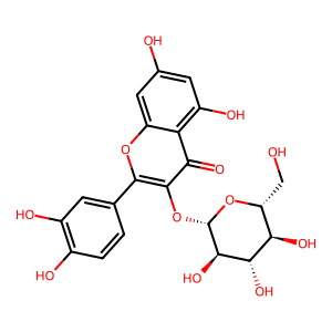 Structure of quercetin-o-hexoside-o-hexoside