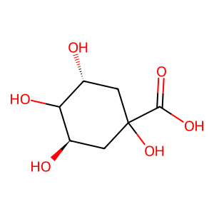 Structure of quinic acid