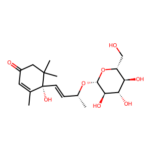 Structure of roseoside