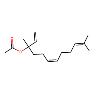 Structure of (z)-nerolidol acetate