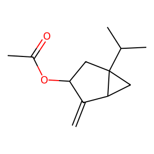 Structure of sabinyl acetate