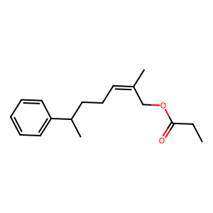 Structure of (z)-nuciferyl propanoate