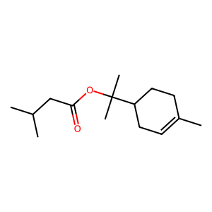 Structure of sabinyl isovalerate