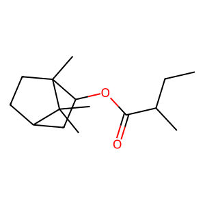 Structure of sabinyl-2-methylbutyrate