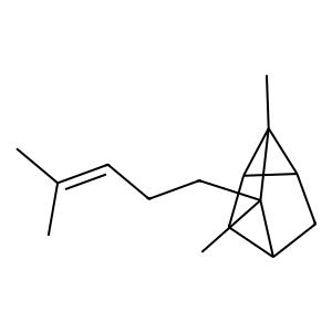 Structure of santalene