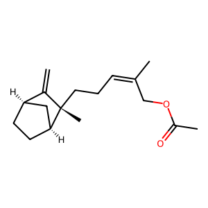 Structure of santalinylacetate