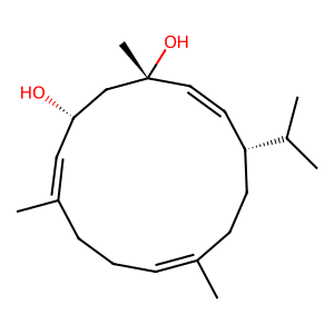 Structure of selinalpha-4,7(11)-diene