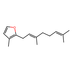Structure of sesquirosefuran