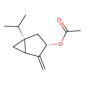 Structure of (z)-sabinene hydrate acetate
