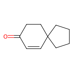 Structure of spiro [4.5] dec-6-en-8-one, 1,7-dimethyl-4-(1-methylethyl)