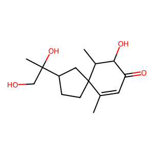 Structure of spirovetiva-3,7-(11)-dien-12-ol