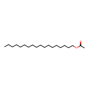 Structure of stearyl acetate