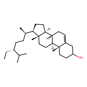 Structure of stigmast-5-en-3-ol