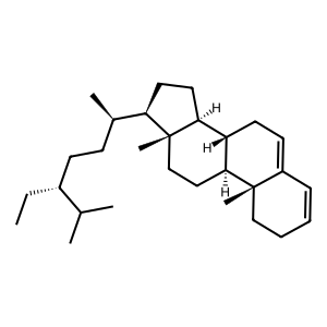 Structure of stigmastan-6,22-dien,3,5-dedihydro-