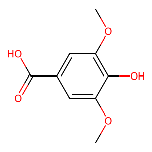Structure of syringic acid