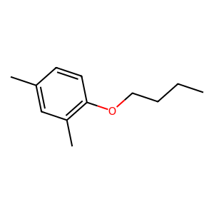 Structure of tau-4-dimethylbenzene butanal