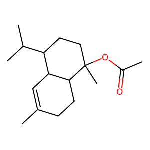 Structure of tau-cadinol acetate