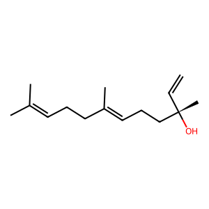 Structure of tau-nerolidol