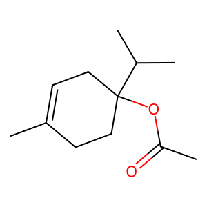 Structure of terpinyl-4-yl-acetate