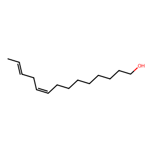 Structure of tetradeca-(9z,12e)-dien-1-ol