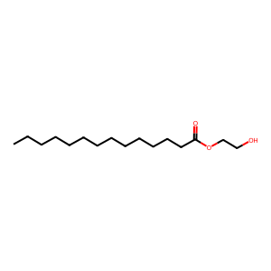 Structure of tetradecanoic acid 2-hydroxyethyl ester