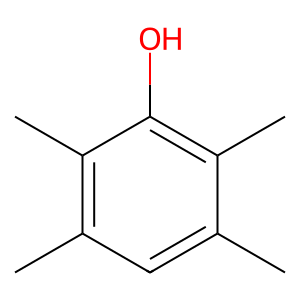 Structure of tetramethylphenol