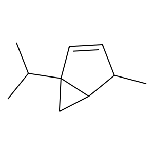 Structure of thujene
