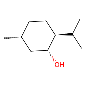 Structure of (1r,3r,4s)-(-)-menthol