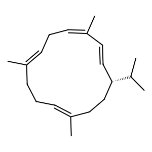 Structure of thunbergene
