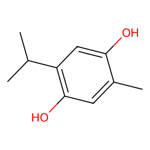 Structure of thymohydroquinone